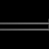 MECCA Care 600/900mm Gun Metal Double Grab Towel Rail