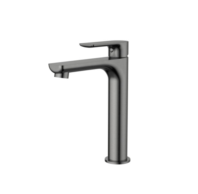 Nova Mid Rise Basin Mixer - Gunmetal