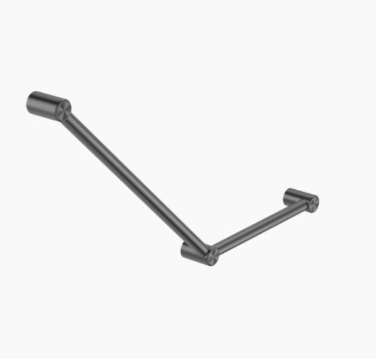 MECCA Care 750x450mm Ambulant Toilet Grab Rail 45 Degree 32mm
