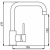 Rondo Square Gooseneck Sink Mixer