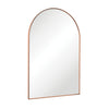 Arch Brushed Copper Framed Mirror