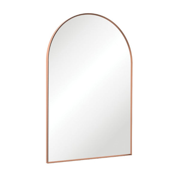 Arch Brushed Copper Framed Mirror