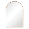Arch Brushed Copper Framed Mirror