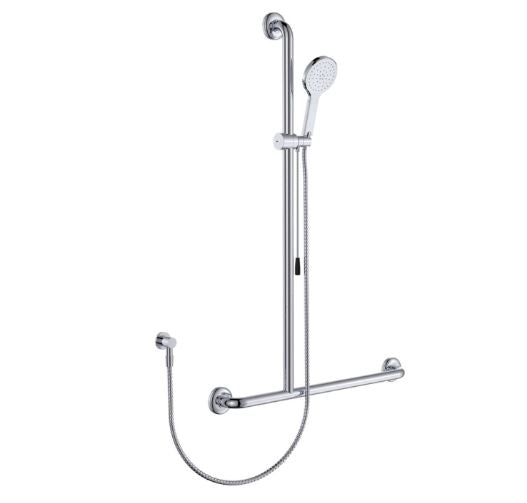 Luciana Care Inverted T Rail Shower with Push/Pull Slider