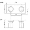 Panorama Plate Wall Set 2 Hole