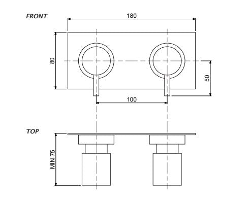 Panorama Plate Wall Set 2 Hole