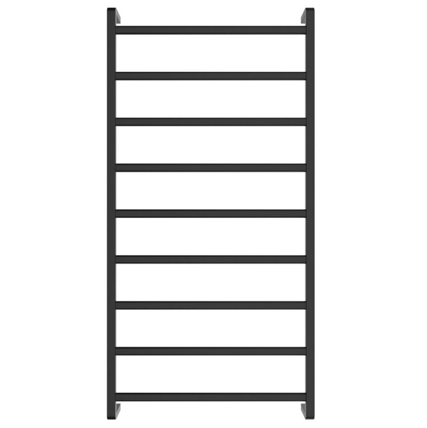 Koko 600x1200mm Heated Towel Rail - Matte Black