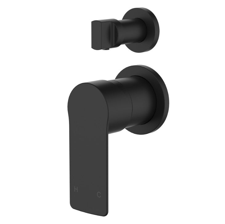 Nova II Shower Mixer With Diverter Matte Black