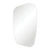Capriccio Matte White Asymmetrical Framed Mirror