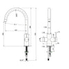 Micra 3 Way Sink Mixer ( 5 Colours)