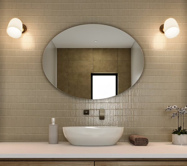 Oval 600x800 Polished Edge Mirror