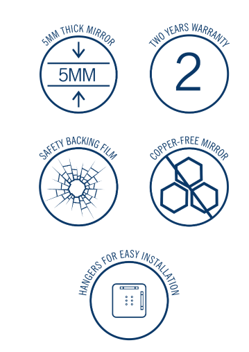 Oval 600x800 Polished Edge Mirror