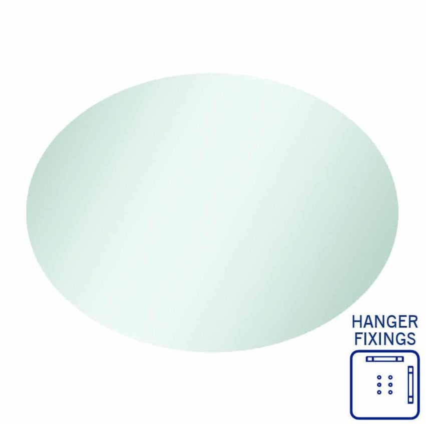 Oval 600x800 Polished Edge Mirror