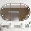Chloe Natural Oak Curved 1500 LED Mirror Cabinet