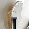Oval Natural Oak 450 LED Mirror Cabinet