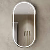Oval Natural Oak 450 LED Mirror Cabinet