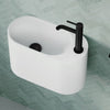 Ari 450 x 220 Cast Stone Wall Basin, No Tap Hole