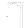 Arch Mirror, 600 x 1250mm