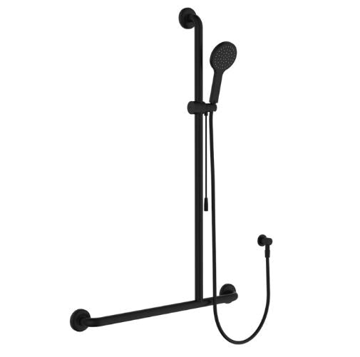 Hustle Care Inverted T Rail Shower with Push/Pull Slider