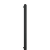 Oval Matte Black Vertical Heated Towel Rail