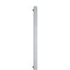 Oval Brushed Stainless steel Vertical Heated Towel Rail