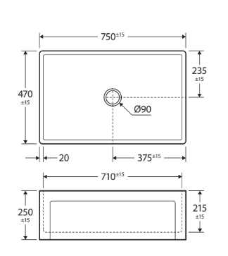 Federation 750 Single Butler Sink