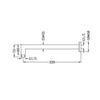 Square Shower Arm Chrome