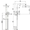 Nova Shower Column Set - Gunmetal