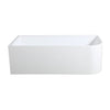 Tanya 1400 White Gloss Corner Bath