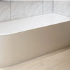 Tanya Matte White Corner Bath 1500-1700