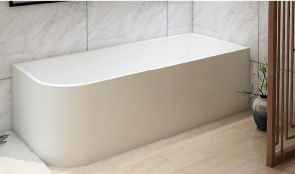 Tanya Matte White Corner Bath 1500-1700