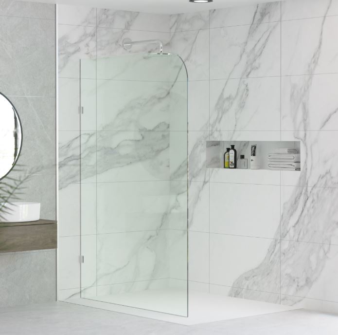 Buy Online Radial Frameless Shower Panel in Melbourne Bayside