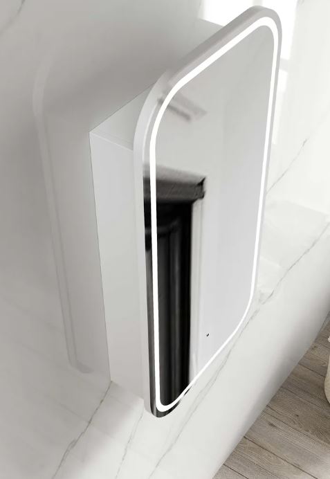 Ella Matte White 450 LED Mirror Cabinet