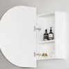Chloe Matte White Curved 900 LED Mirror Cabinet