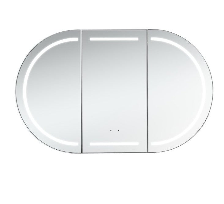 Amber LED Mirror Cabinet 900mm