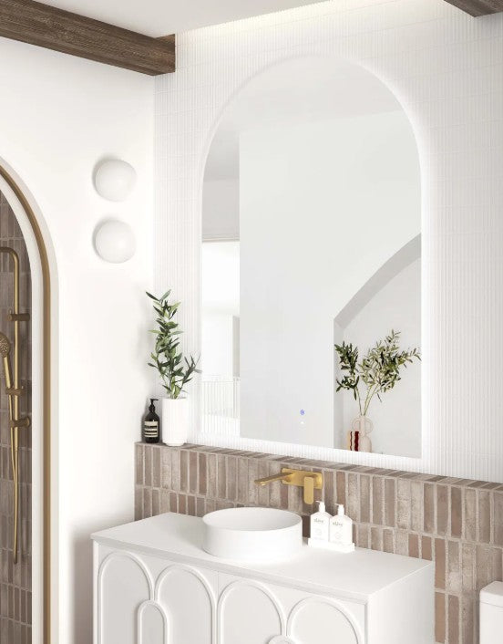 Arch 1000mm W x 1500mm H Frameless LED Mirror