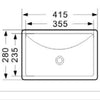 Ceilia 415 x 280 Undermount Basin
