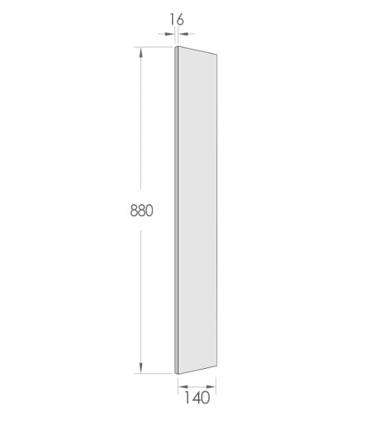 Natural Oak Base Cabinet Filler Panel