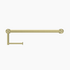 MECCA Care Brushed Brass 25mm Toilet Roll Rail 300/450mm