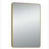 600 Rectangle Mirror with Brushed Gold Frame