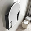 Arch Black Oak 600 LED Mirror Cabinet