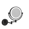 Black Wall Mounted 5X Magnifying Mirror