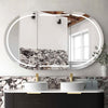 Chloe Black Oak Curved 1500 LED Mirror Cabinet