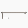 MECCA Care Brushed Nickel 25mm Toilet Roll Rail 300/450mm