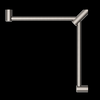 MECCA Care 600x600mm Brushed Nickel Wrap Around Corner Grab Rail 32mm