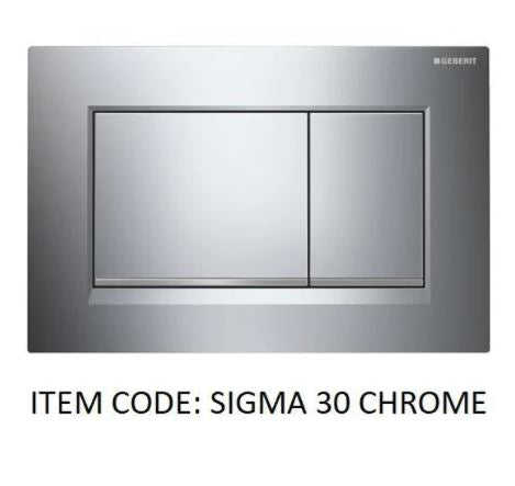 Geberit Bolero Dual Flush Push Button Plate- Chrome