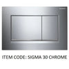 Geberit Bolero Dual Flush Push Button Plate- Chrome