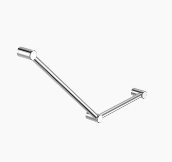 MECCA Care 750x450mm Ambulant Toilet Grab Rail 45 Degree 32mm
