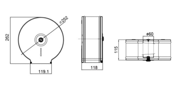 Commercial Toilet Roll Dispensor