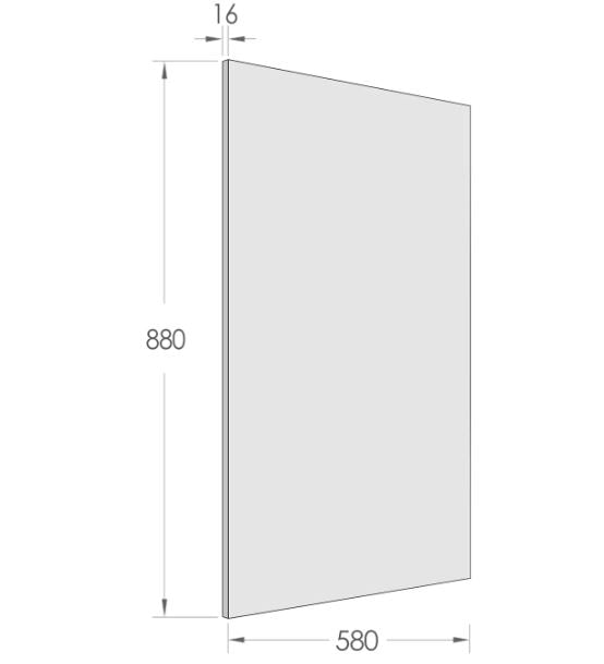 Matte White Base Cabinet End Panel